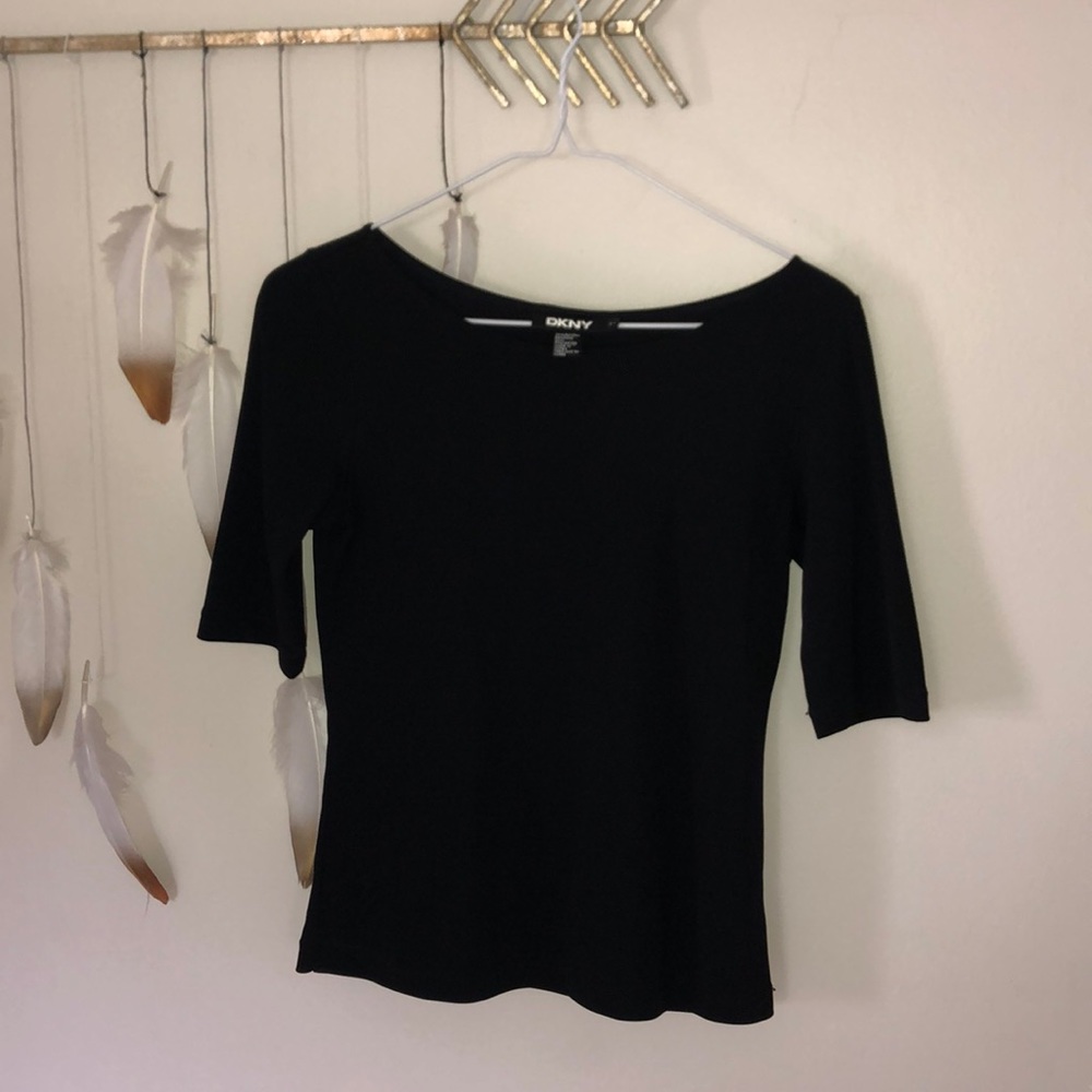 DKNY Black Top 3/4 sleeves